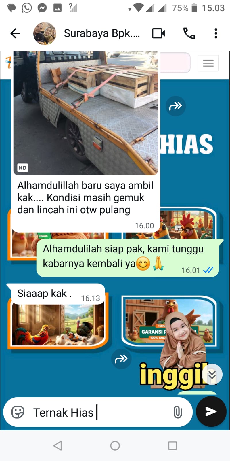 Testimoni Pelanggan Ternakhias