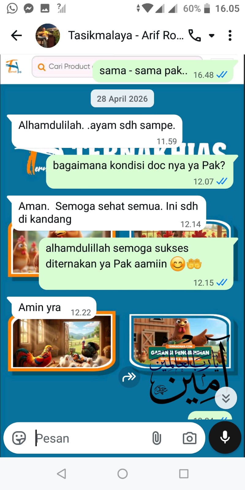 Testimoni Pelanggan Ternakhias