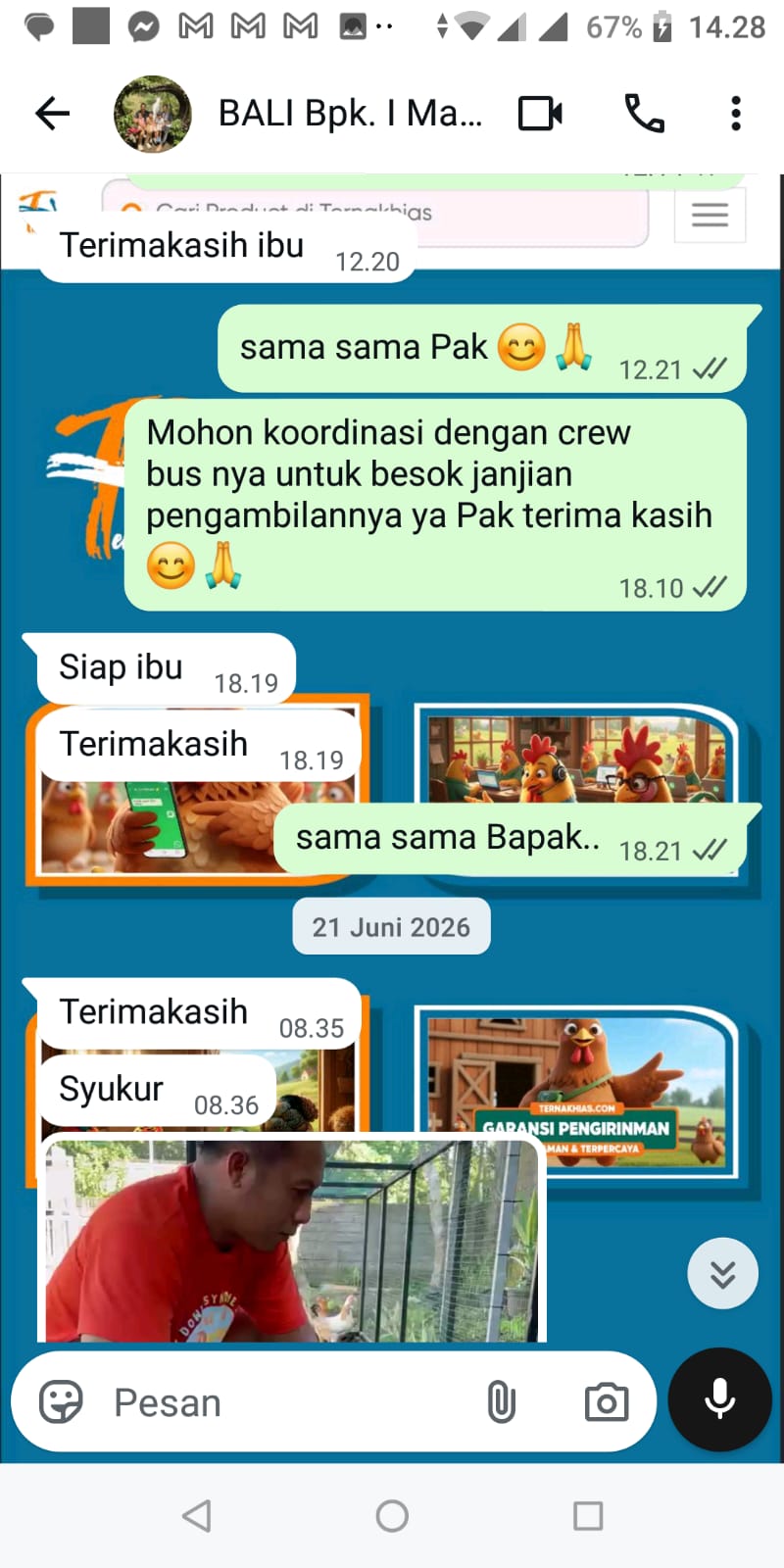 Testimoni Pelanggan Ternakhias