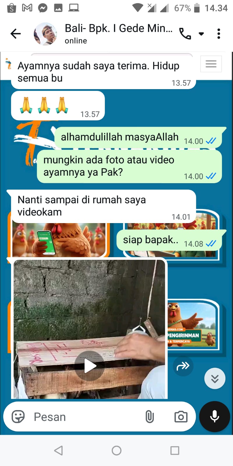 Testimoni Pelanggan Ternakhias