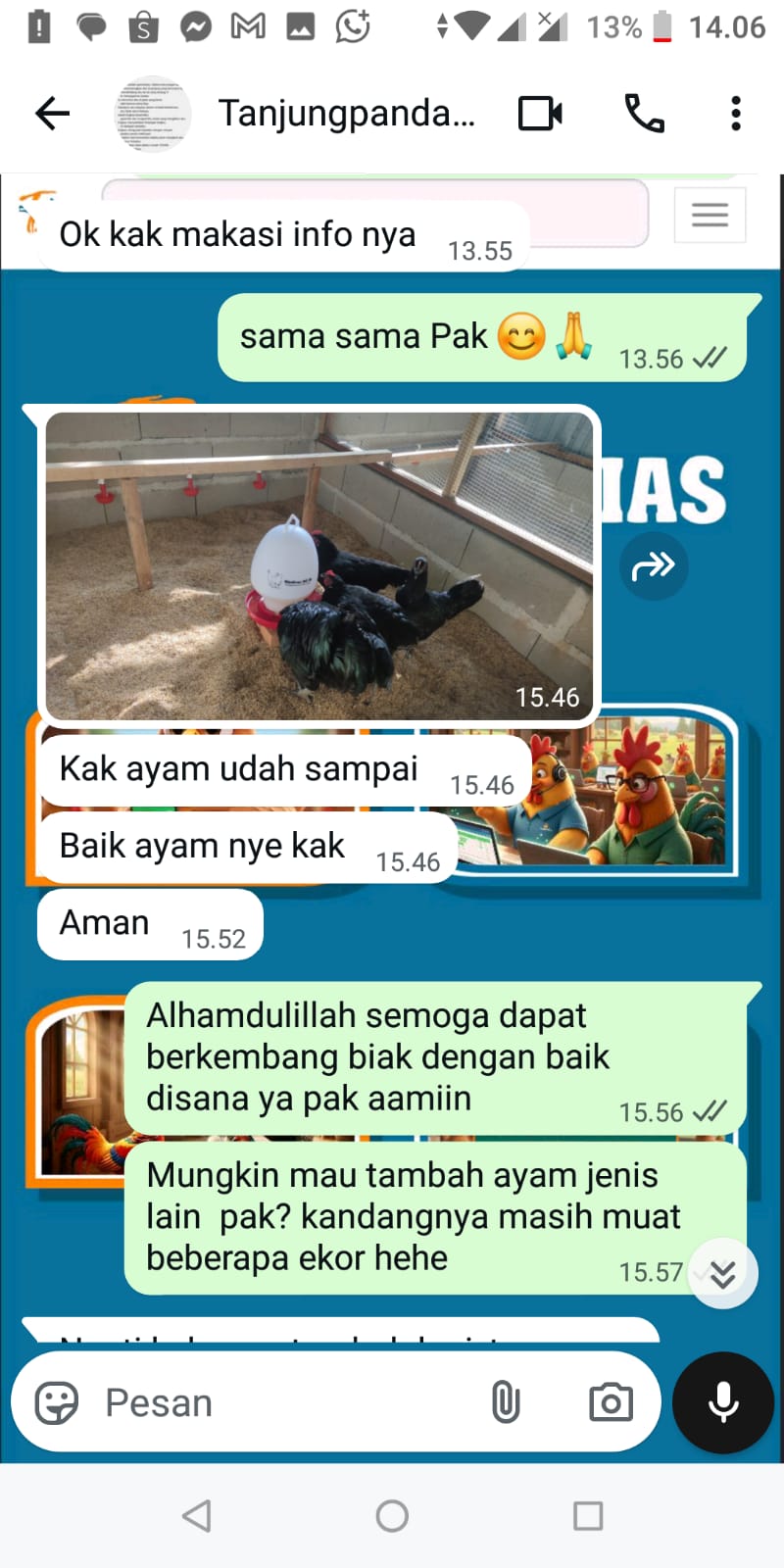 Testimoni Pelanggan Ternakhias