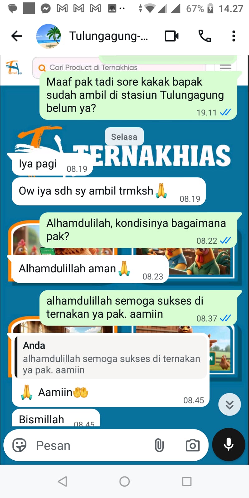 Testimoni Pelanggan Ternakhias