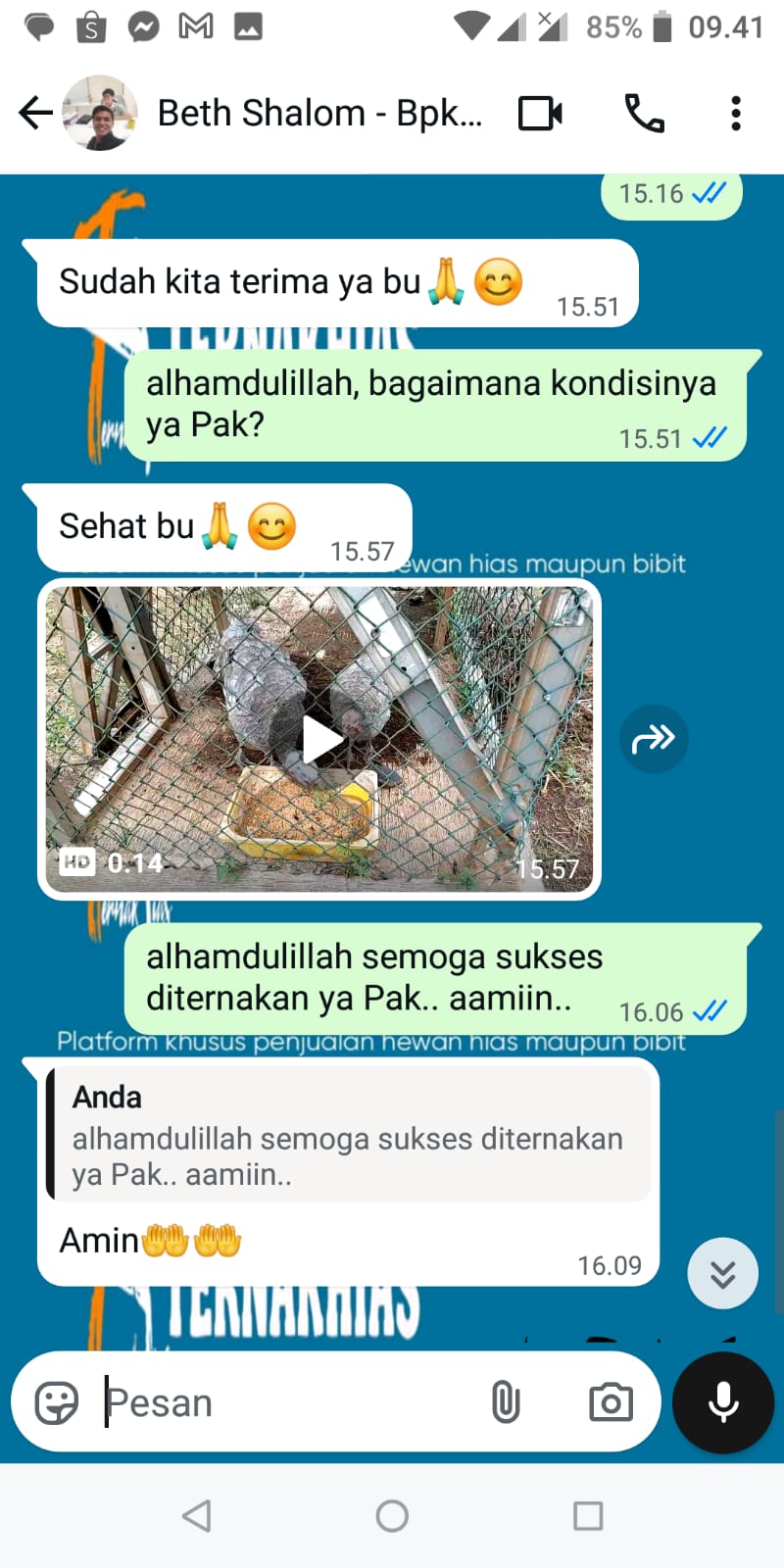 Testimoni Pelanggan Ternakhias