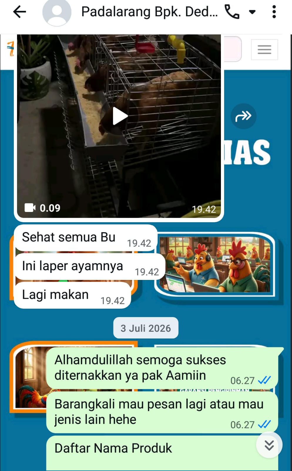 Testimoni Pelanggan Ternakhias