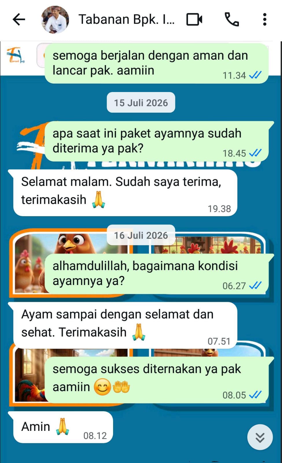 Testimoni Pelanggan Ternakhias