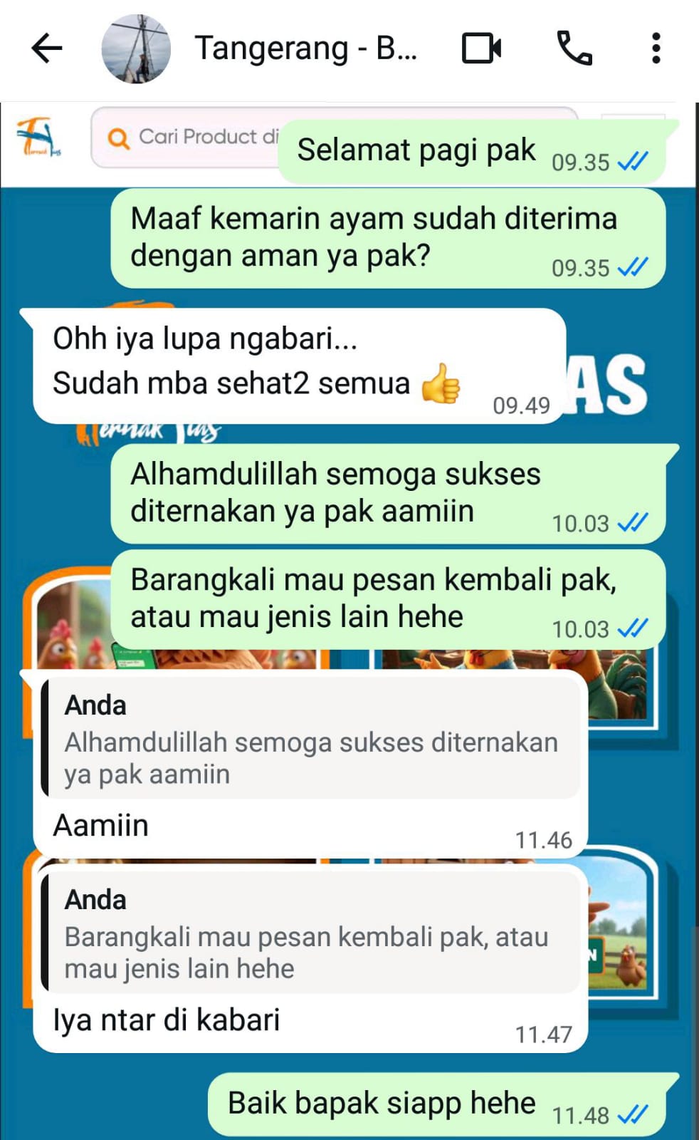 Testimoni Pelanggan Ternakhias