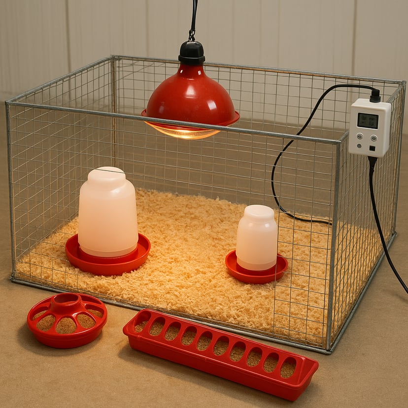 Setup Peralatan Brooder Ayam KUB