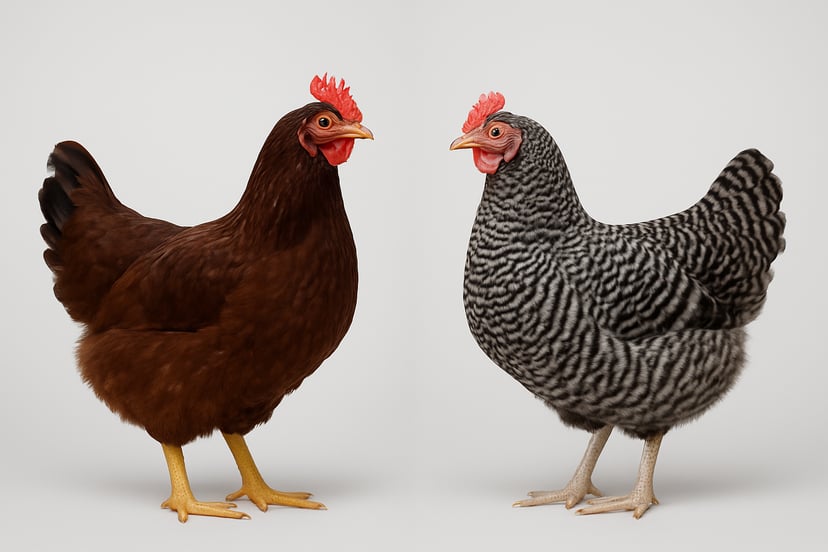Perbandingan Rhode Island Red vs Plymouth Rock